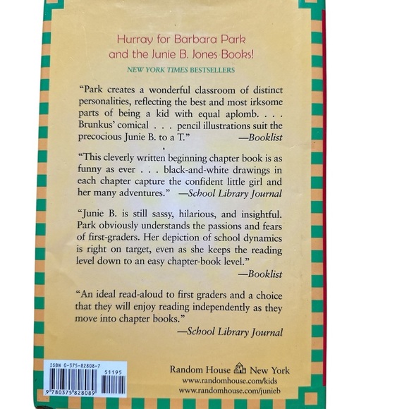 Junie B. First Grader Book - Green and Red Cover - Picture 3 of 4